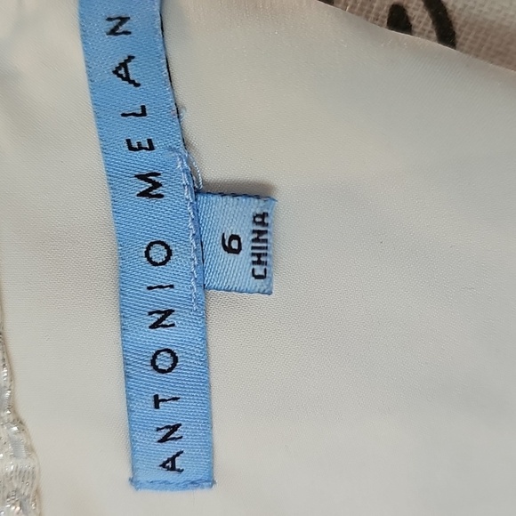 NWT Antonio Melani Elegant Sleeveless, Sequin Neck Sheath Dress, Size 6 - Picture 10 of 11